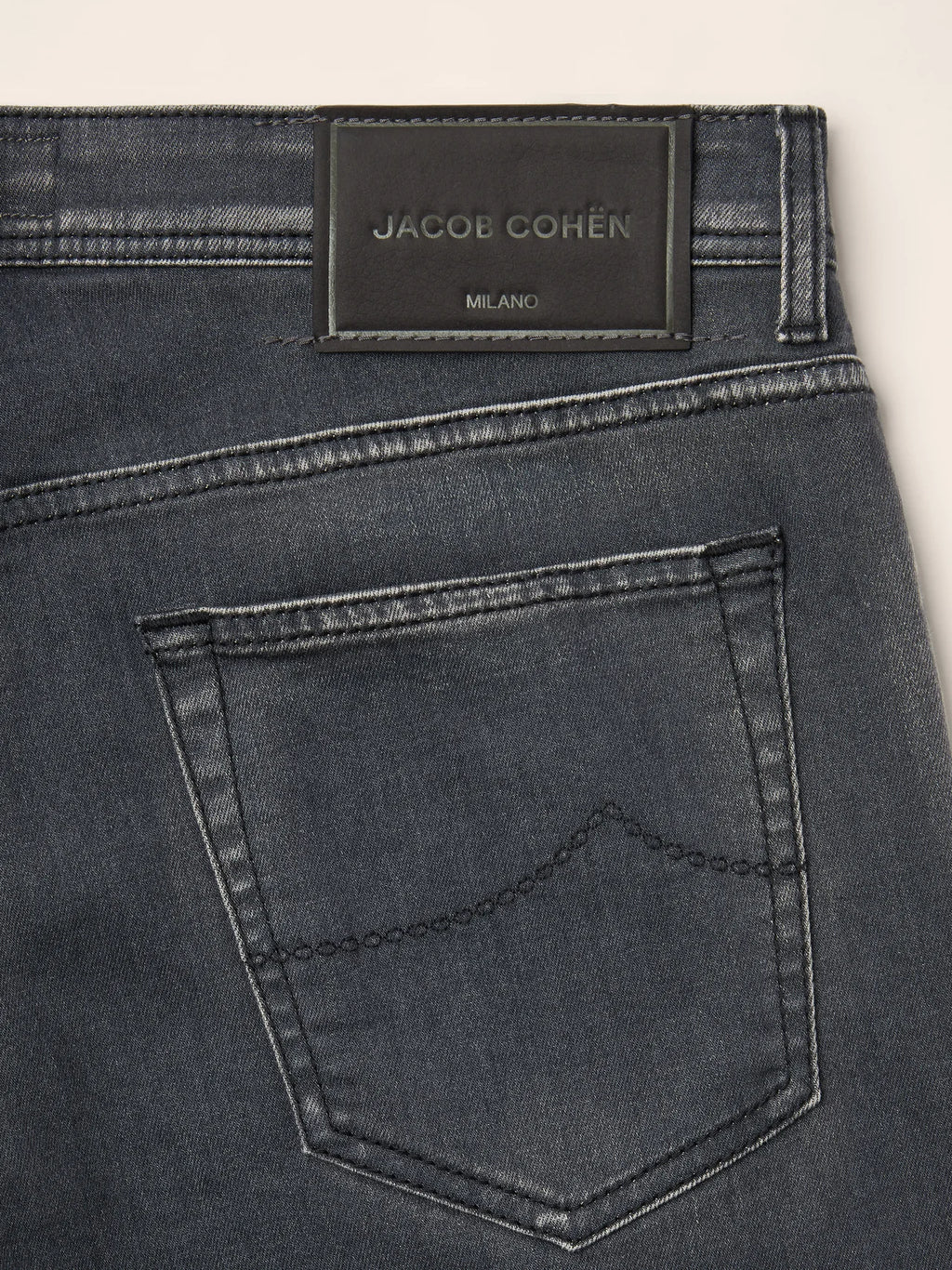 Mens Jacob Cohen 5PKT Bard Slim Fit Grey Jeans — view 5