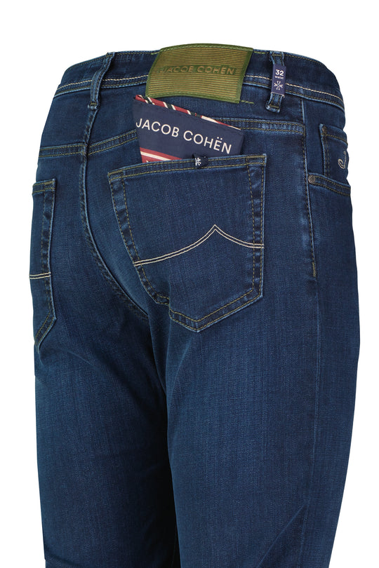 Mens Jacob Cohen Bard Slim Fit Medium Blue Jeans