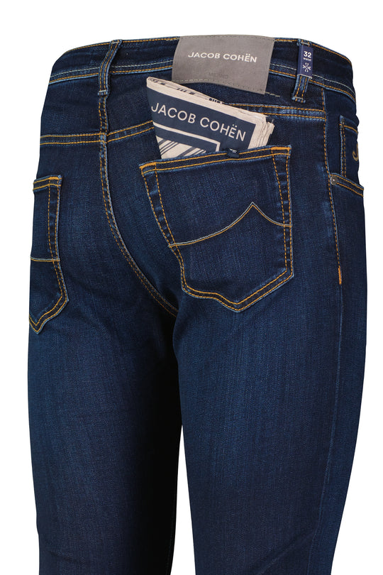 Mens Jacob Cohen Nick Slim Fit Dark Blue Jeans