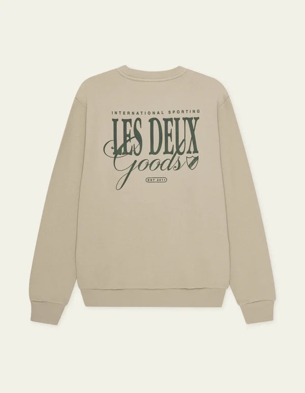 Mens Les Deux Goods Sweatshirt Dark Sand Sweatshirts