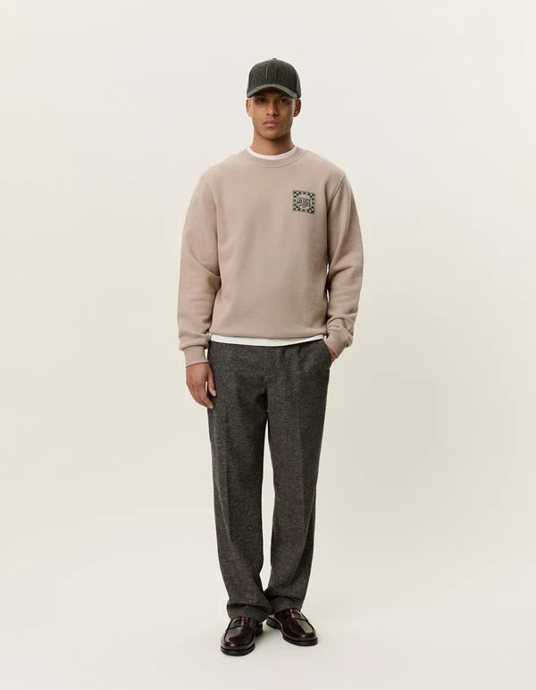 Mens Les Deux Goods Sweatshirt Dark Sand Sweatshirts