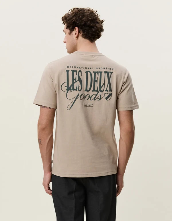 Mens Les Deux Goods T-Shirt Dark Sand T Shirts