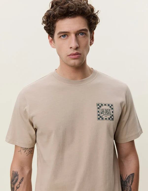 Mens Les Deux Goods T-Shirt Dark Sand T Shirts