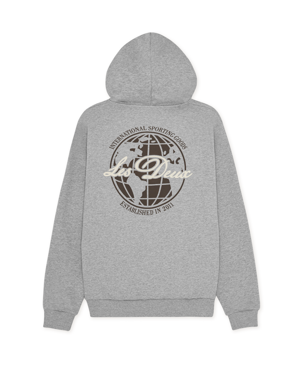 Mens Les Deux Grey Ben Globe Hoodie - image 4