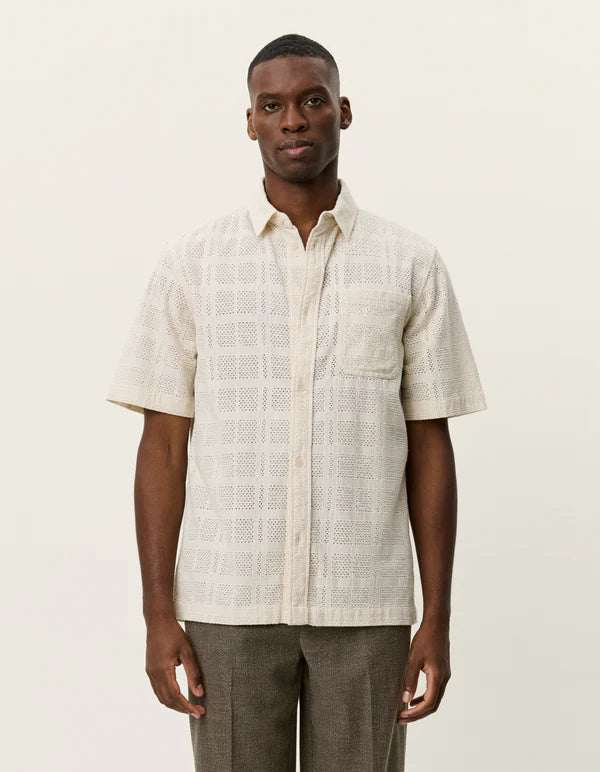 Mens Les Deux Ivory Charlie SS Shirt & Short Set - image 9
