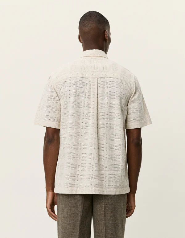 Mens Les Deux Ivory Charlie SS Shirt - image 5