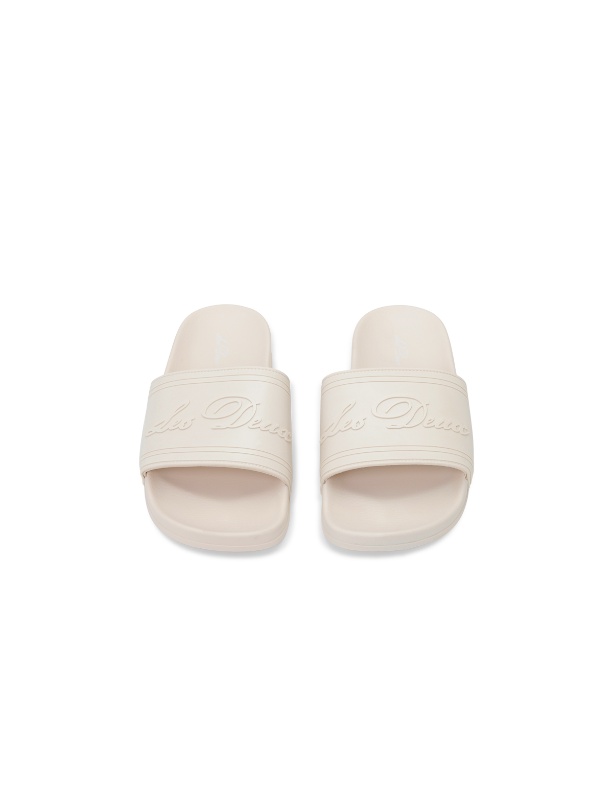 Mens Les Deux Ivory Wilton Pool Slide — view 4