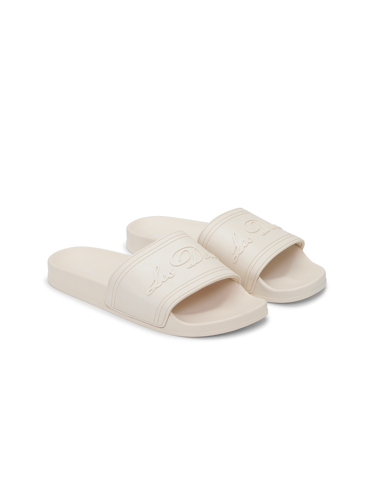 Mens Les Deux Ivory Wilton Pool Slide — view 2