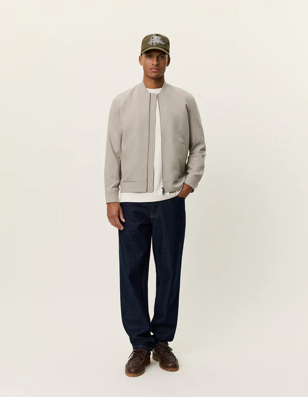 Mens Les Deux Laurel Oak Sand Como Regular Bomber Jacket - image 7