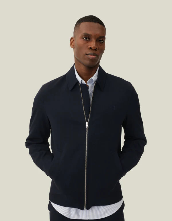 Mens Les Deux Navy Como Coach Jacket & Como Tapered Drawstring Pants Set