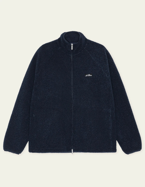 Mens Les Deux Patch Teddy Jacket Dark Navy Jackets