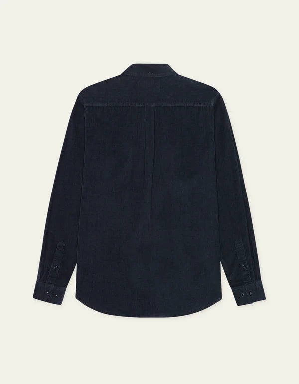 Mens Les Deux Pinwale Corduroy Shirt Dark Navy Shirts