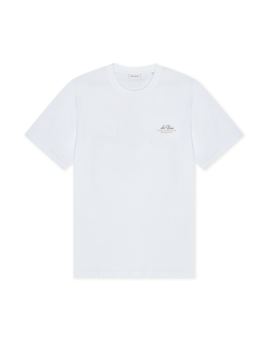 Mens Les Deux White Ben Globe T Shirt
