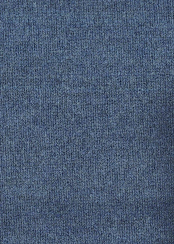 Mens Paul Smith Blue Knitted LS Polo — view 3