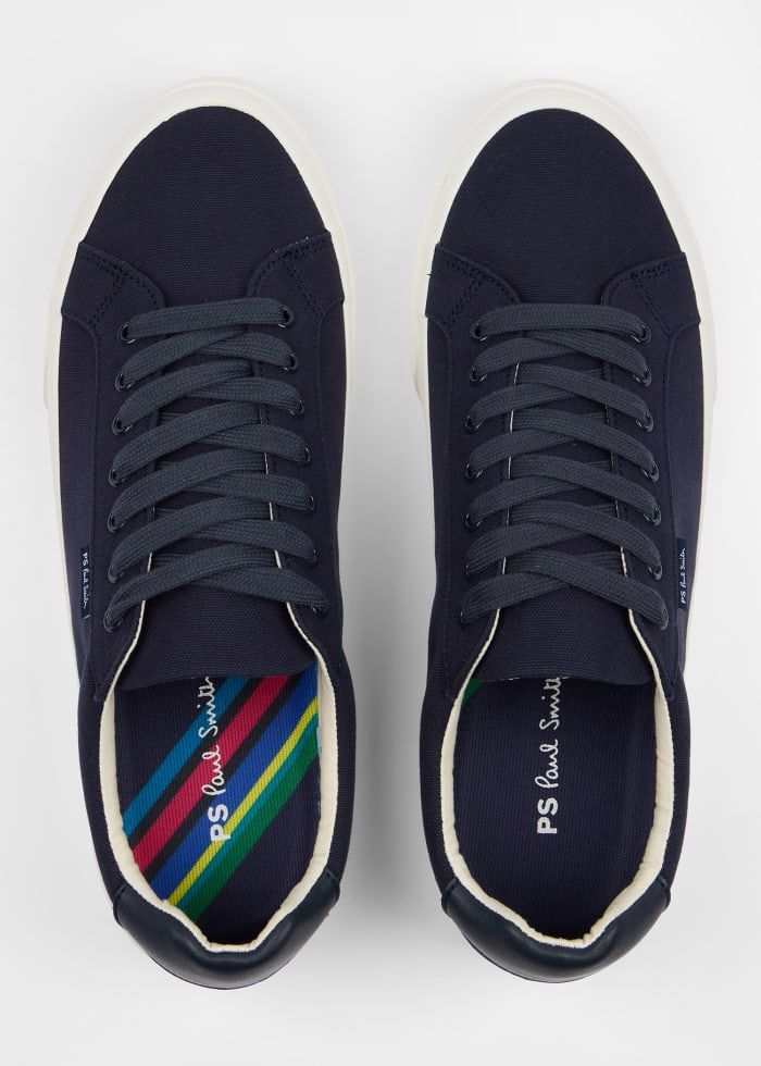 Mens Paul Smith Blue Shoe Amos Navy — view 3