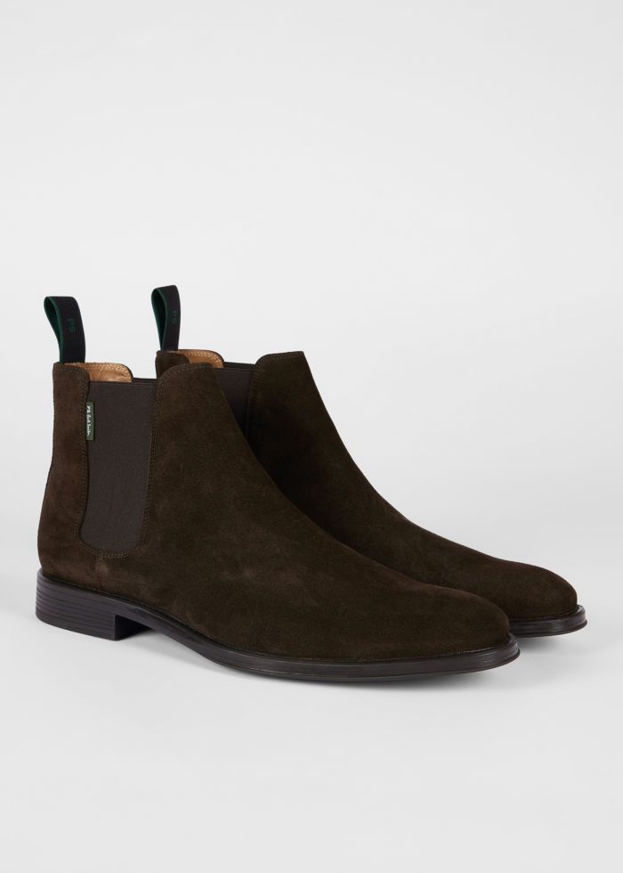 Mens Paul Smith Brown Suede 'Augustus' Boots — view 2