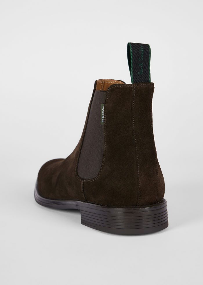 Mens Paul Smith Brown Suede 'Augustus' Boots — view 4