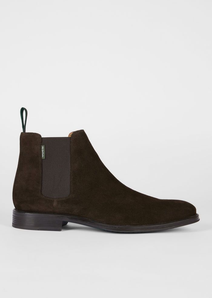 Mens Paul Smith Brown Suede 'Augustus' Boots — view 6