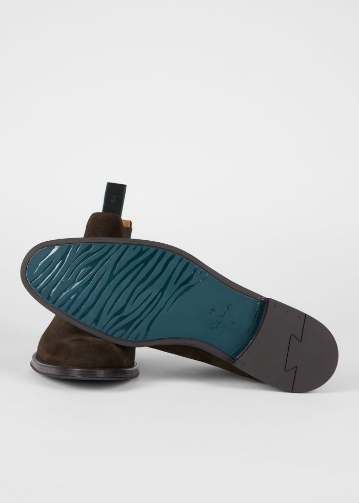 Mens Paul Smith Brown Suede 'Augustus' Boots — view 5