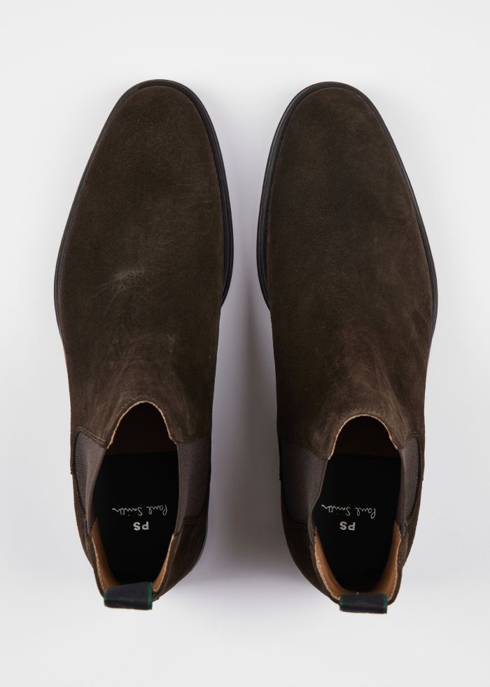 Mens Paul Smith Brown Suede 'Augustus' Boots — view 7