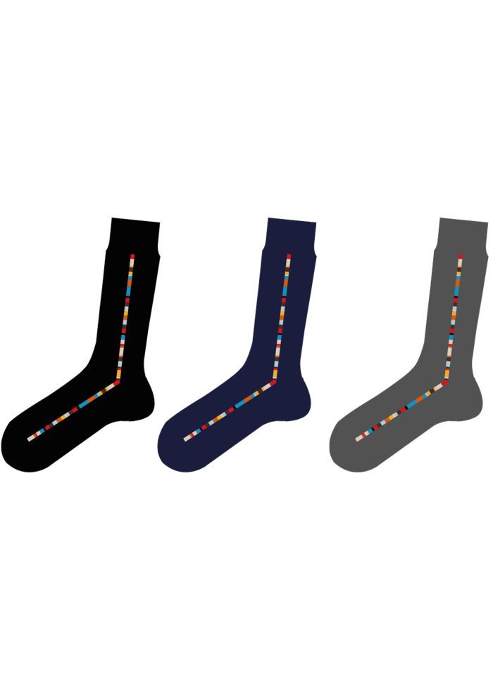 Mens Paul Smith Multicolour Sock Pk Vittore — view 3