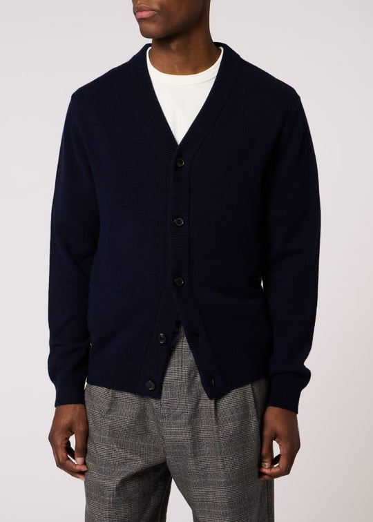 Mens Paul Smith Navy Cardigan Button Thru