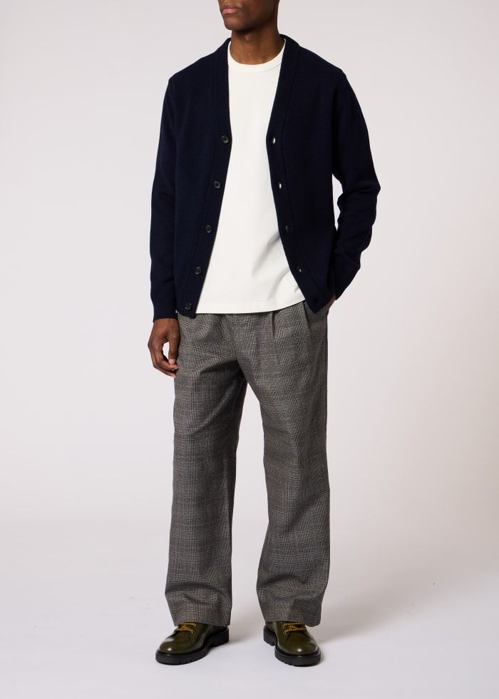 Mens Paul Smith Navy Cardigan Button Thru — view 2