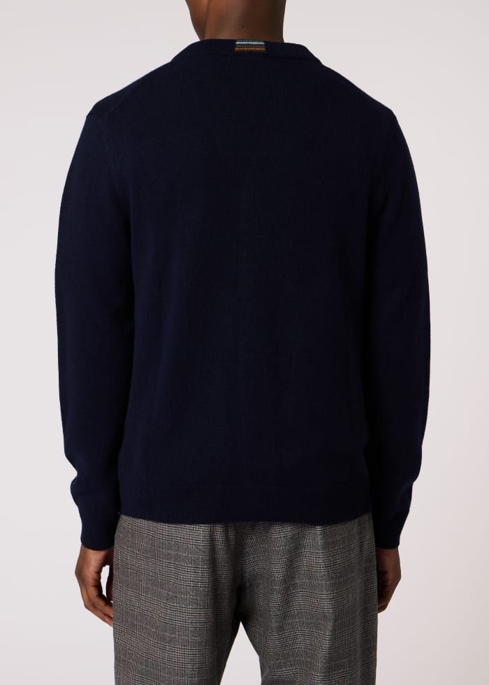 Mens Paul Smith Navy Cardigan Button Thru — view 3