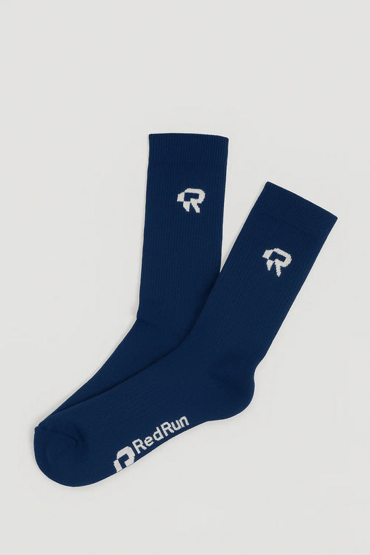 Mens Red Run CRIMSON WAVE Blue Socks