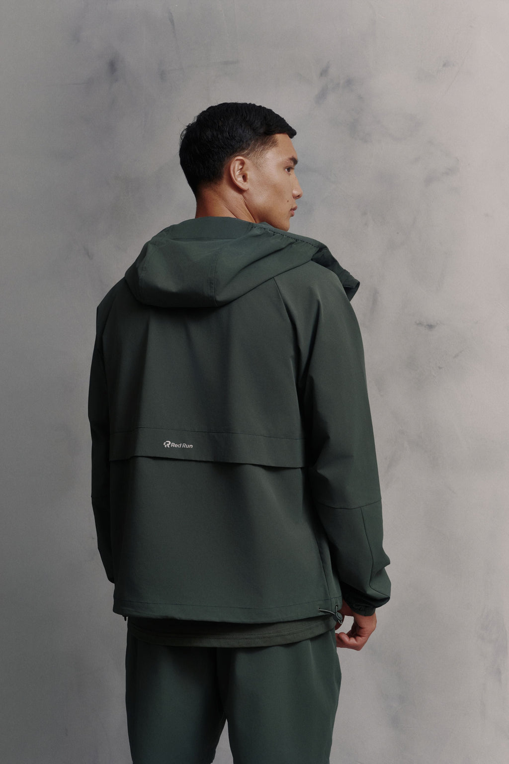 Mens Red Run Core Pine Green Sport Jacket & Pant Tracksuit Set
