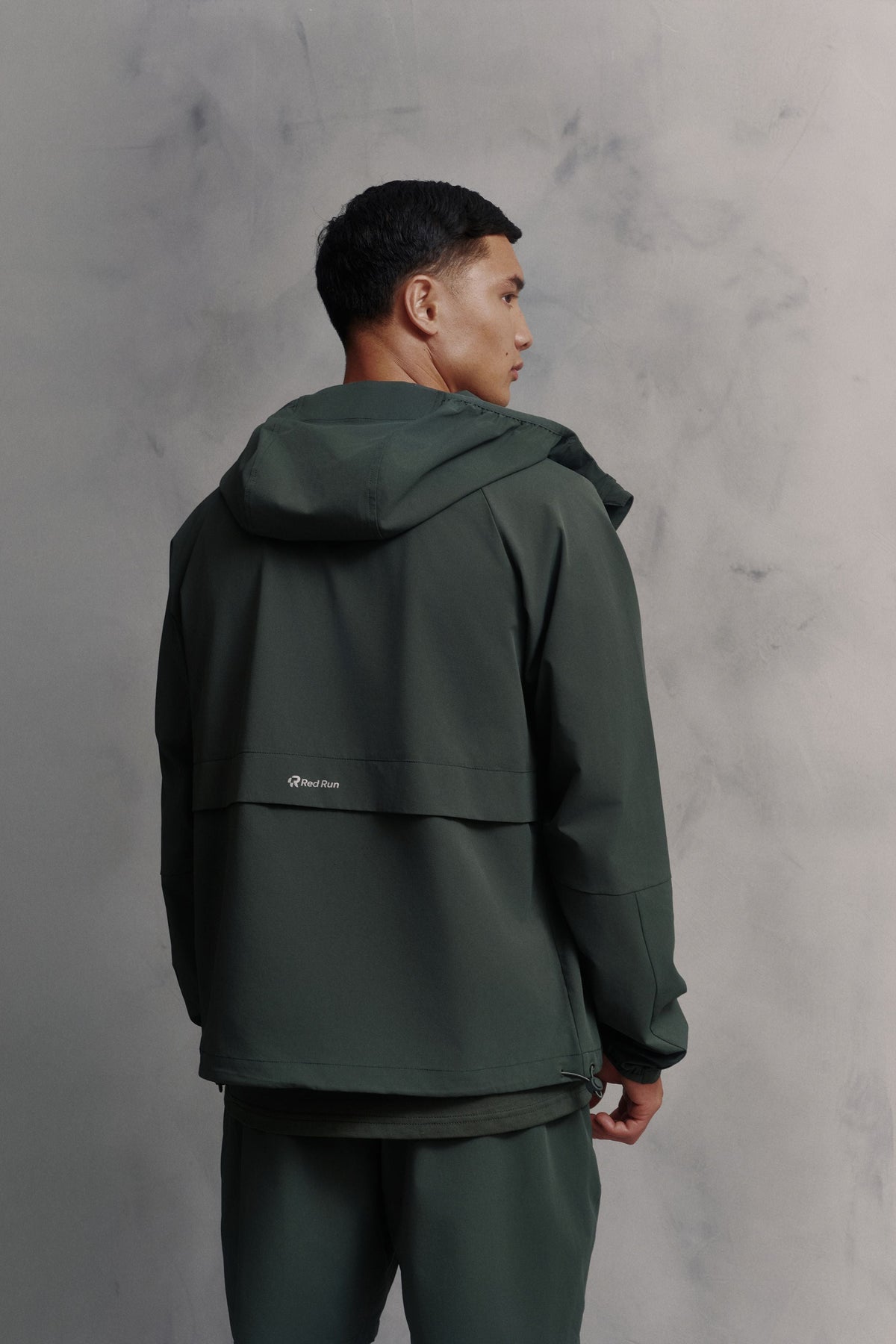 Mens Red Run Core Pine Green Sport Jacket & Pant Tracksuit Set