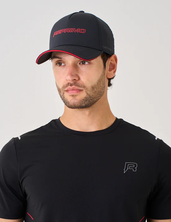 Mens Reprimo Aureum Cap Black Red — view 3