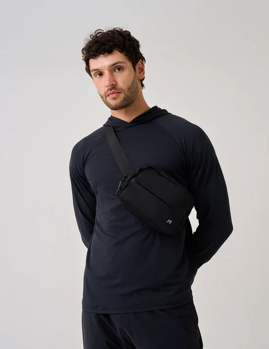 Mens Reprimo Strider Crossbody Bag Black