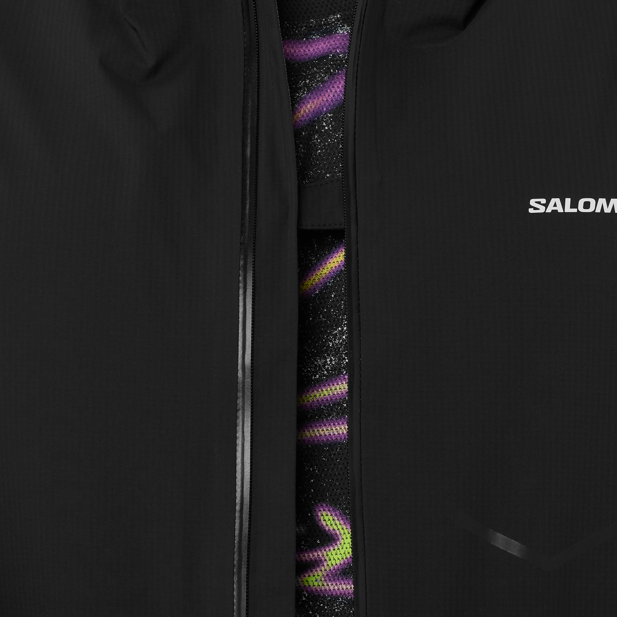 Mens Salomon BONATTI WATERPROOF JKT Deep Black Jacket — view 3