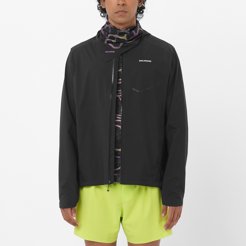 Mens Salomon BONATTI WATERPROOF JKT Deep Black Jacket