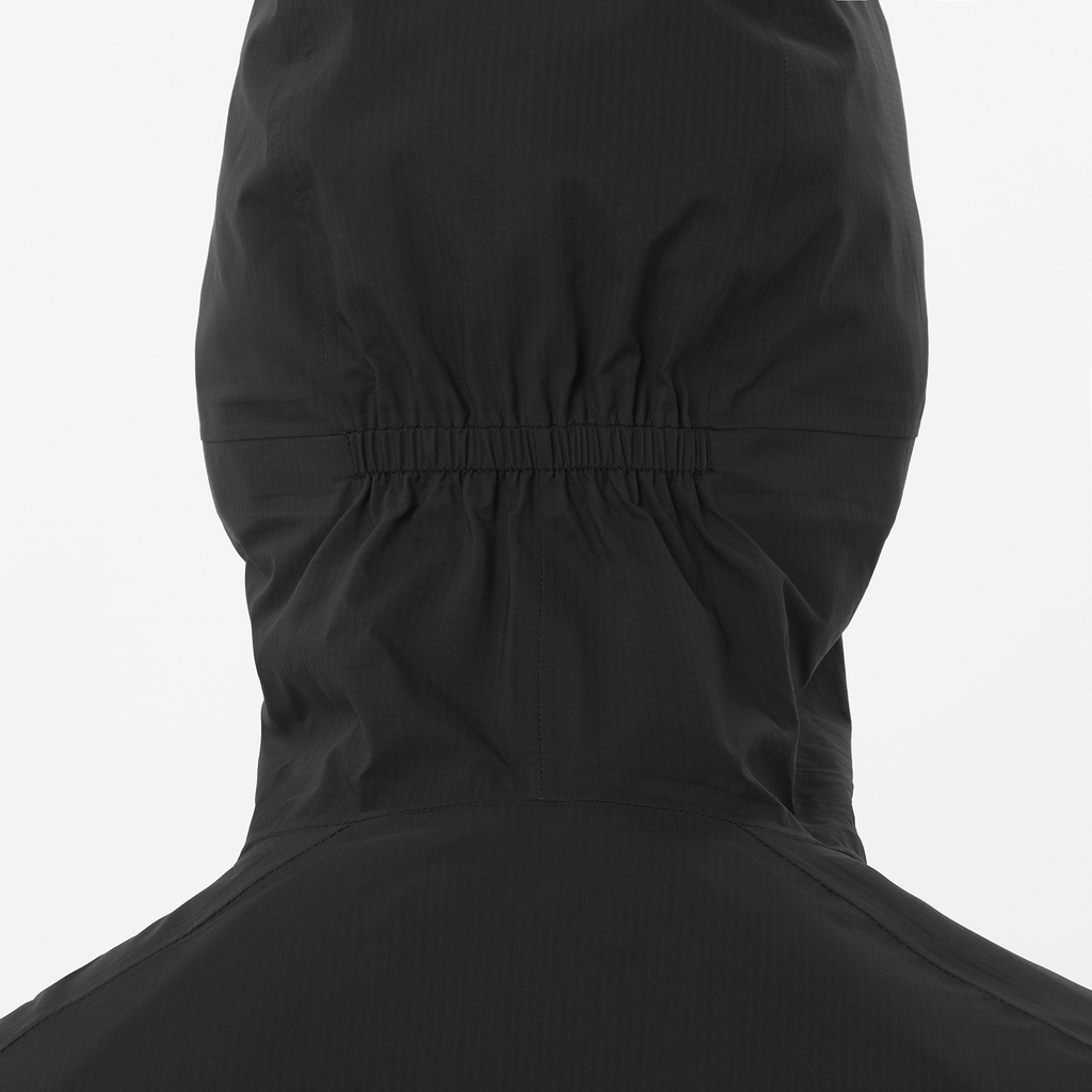 Mens Salomon BONATTI WATERPROOF JKT Deep Black Jacket — view 5