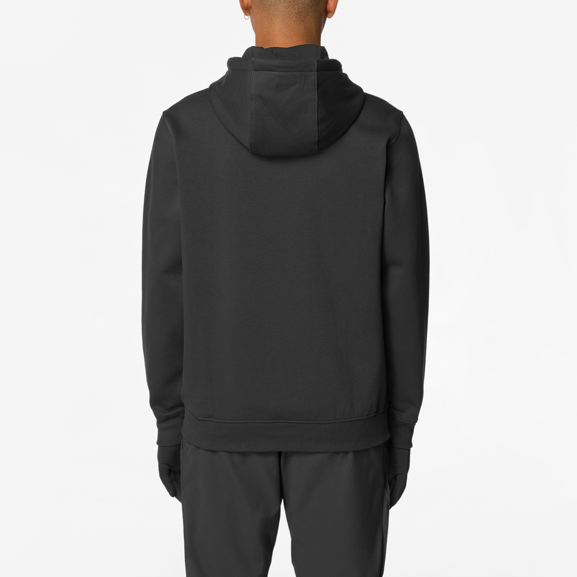 Mens Salomon CHEST LOGO HOODIE Deep Black Hoodie — view 3