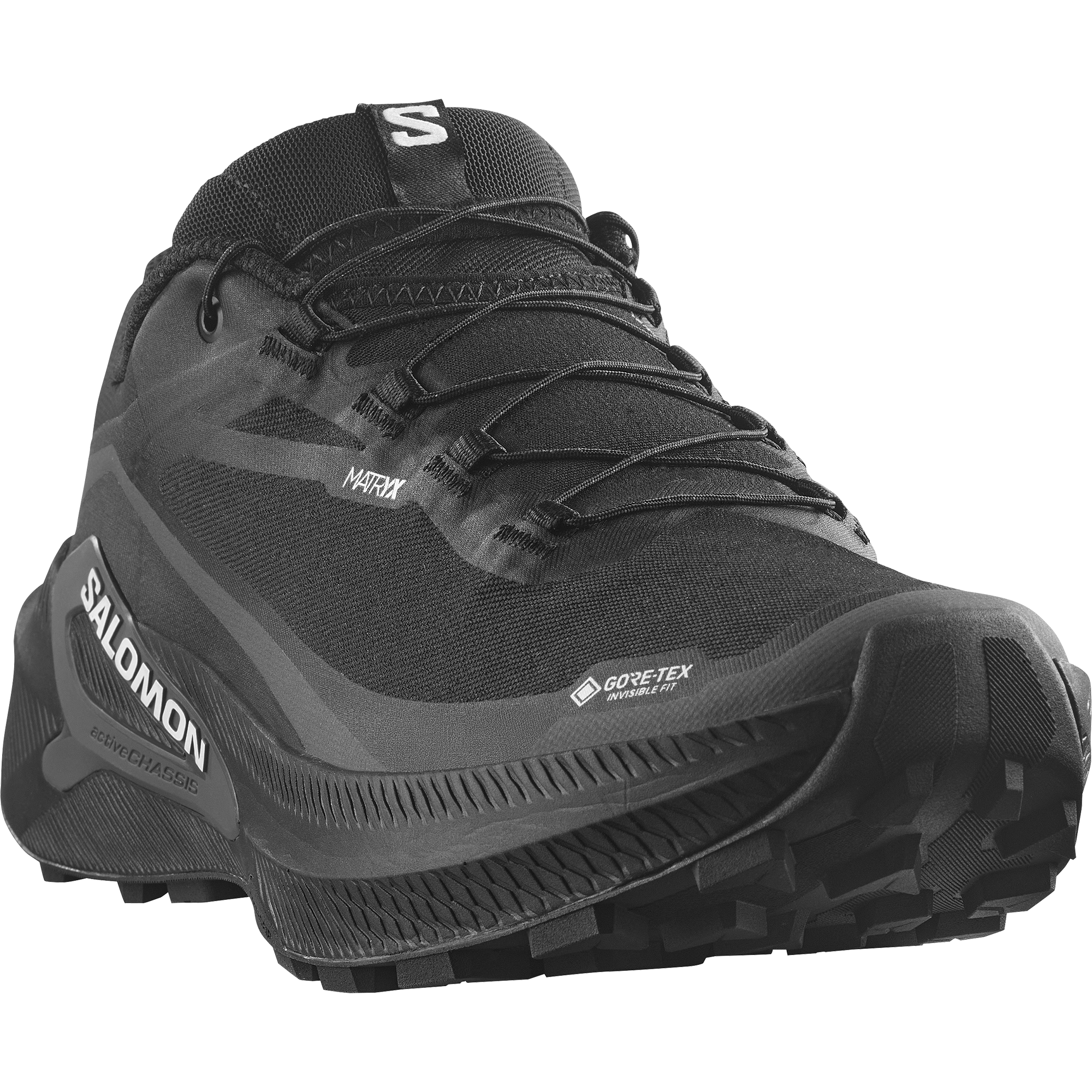 Mens Salomon Genesis 2 Gtx Black Black Trainers — view 3