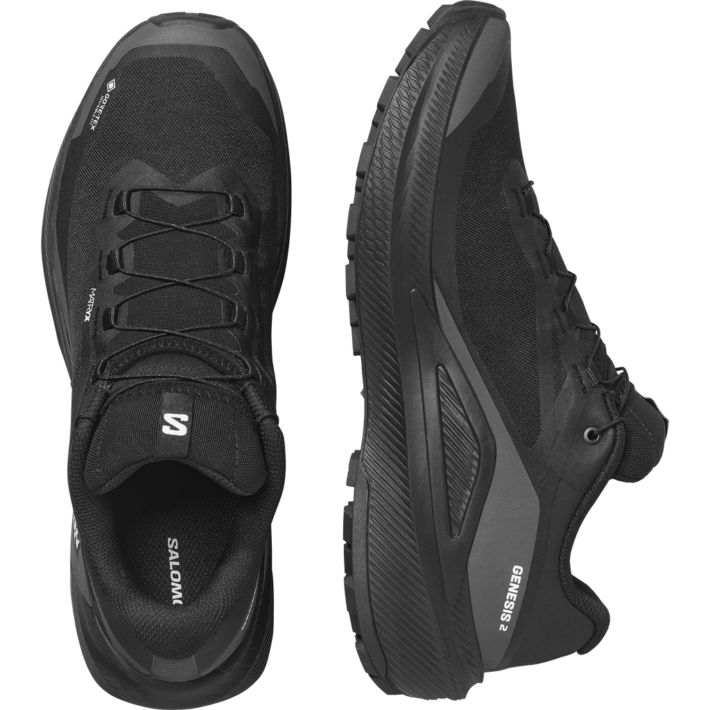 Mens Salomon Genesis 2 Gtx Black Black Trainers — view 2