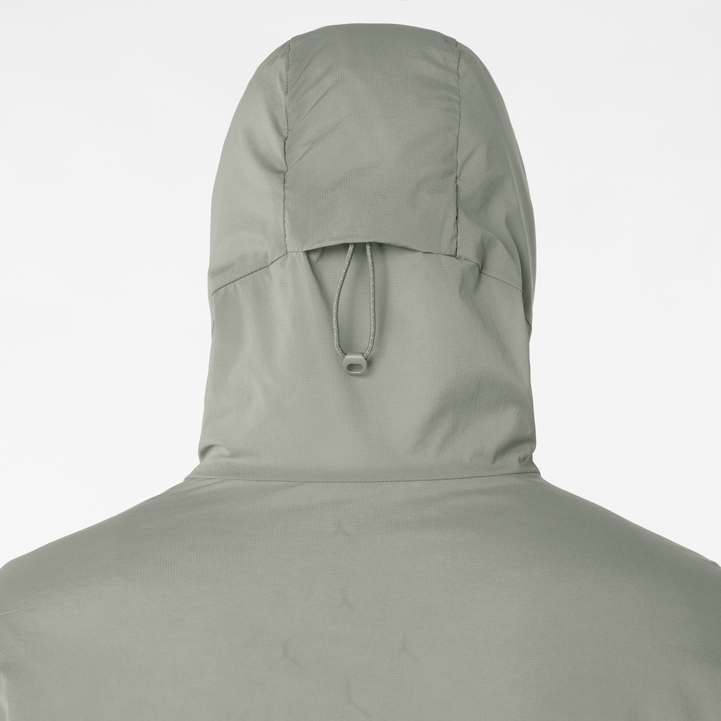Mens Salomon MOUNTAIN FLEX JKT HD Castor Gray Jacket — view 6