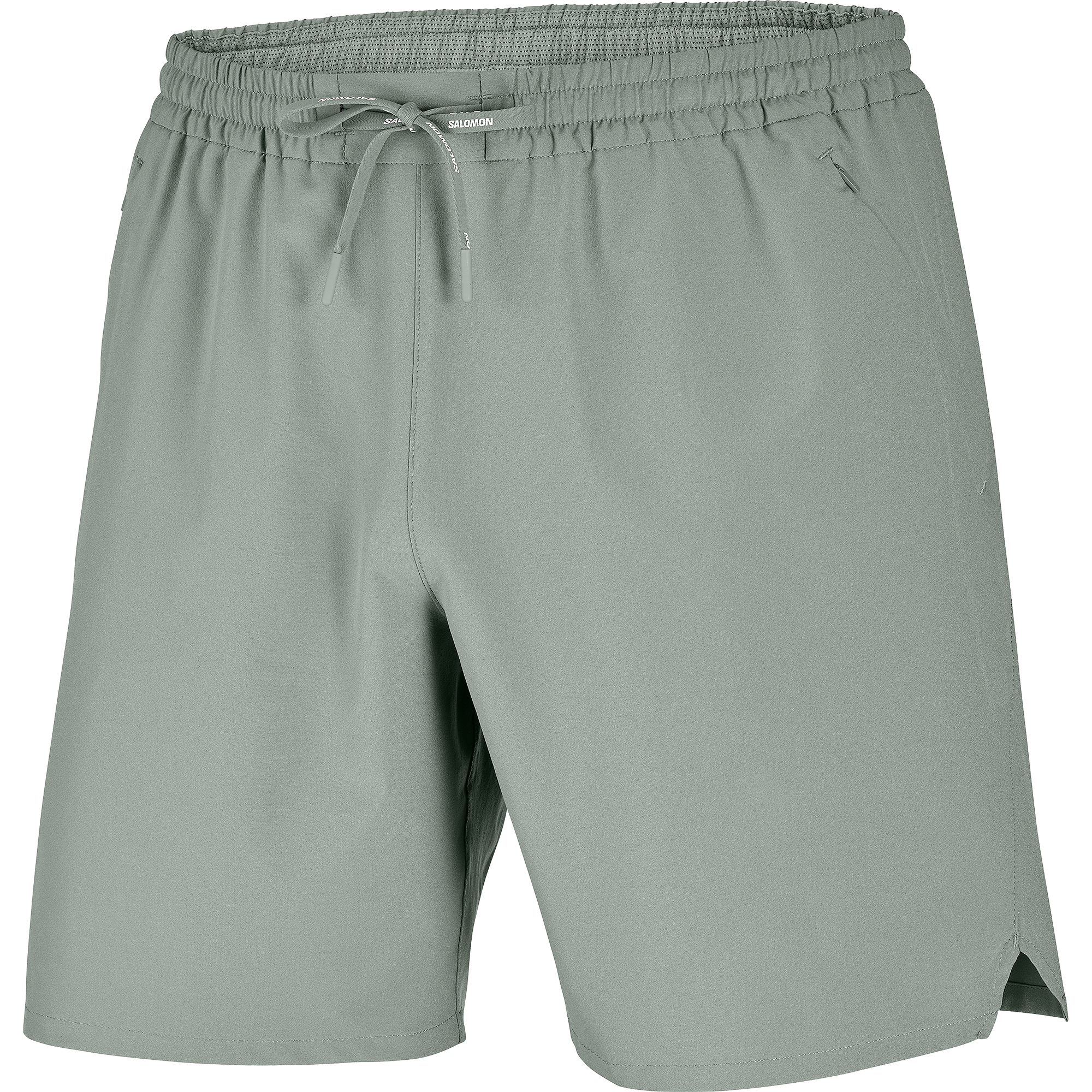 Mens Salomon SHKout CORE SS TEE Castor Gray T Shirt &  SHKout C NO L SHTS 7'' Short Set — view 2