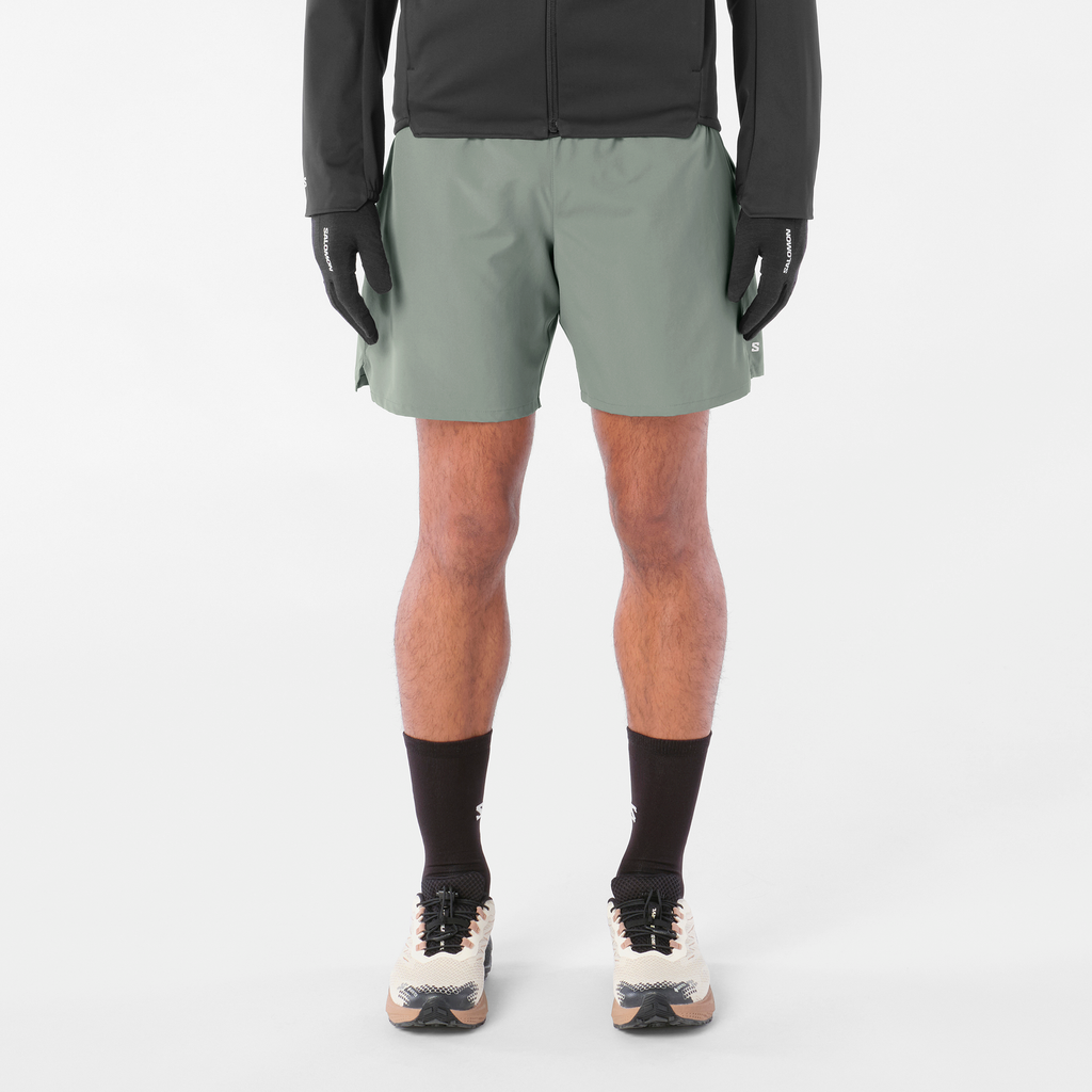 Mens Salomon SHKout C NO L SHTS 7'' Castor Gray Short