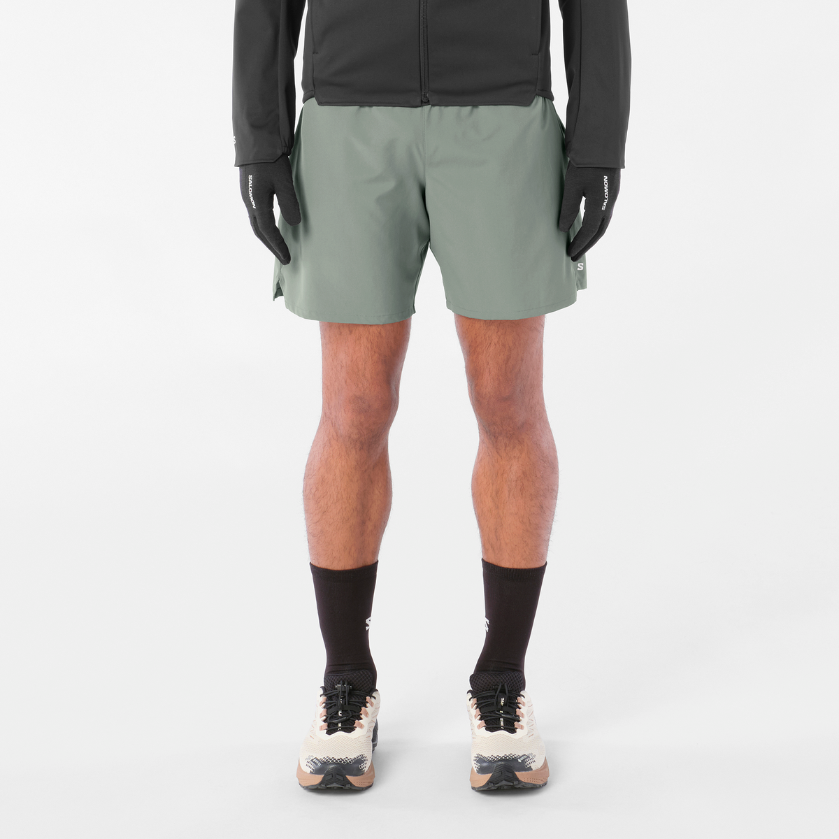 Mens Salomon SHKout C NO L SHTS 7'' Castor Gray Short