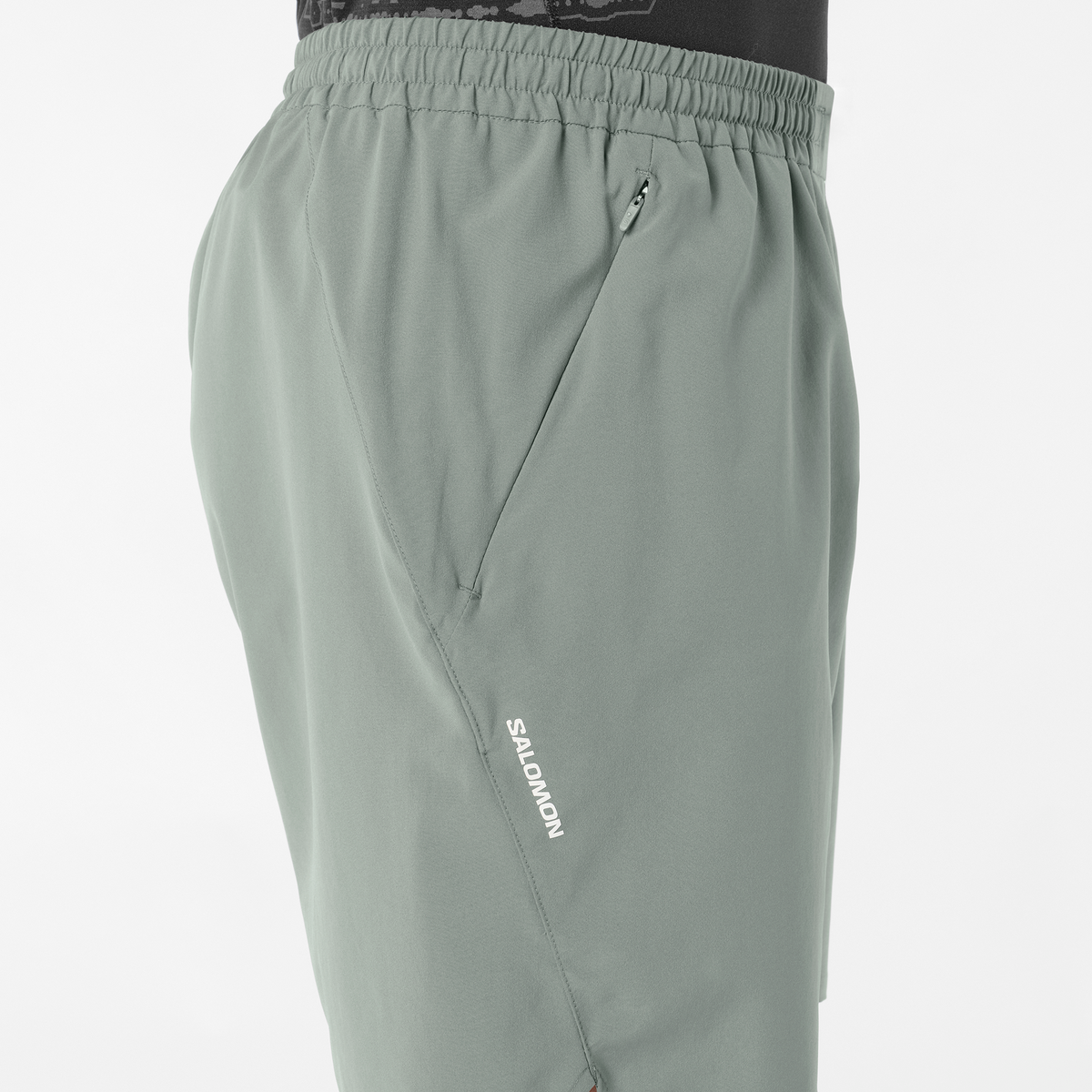 Mens Salomon SHKout CORE SS TEE Castor Gray T Shirt &  SHKout C NO L SHTS 7'' Short Set — view 4