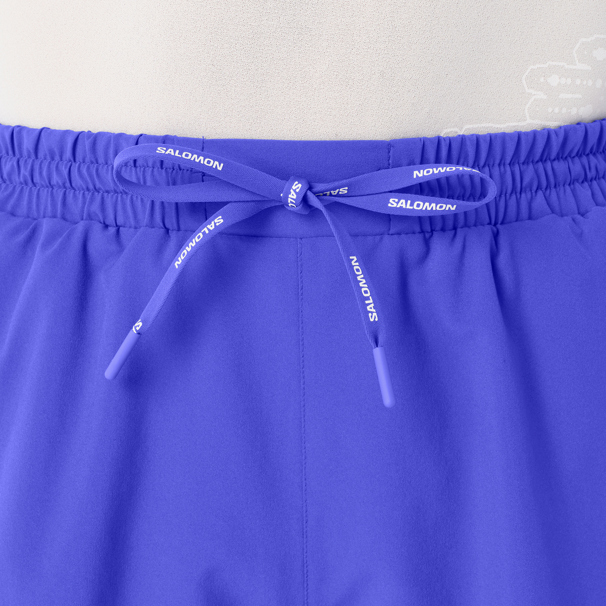 Mens Salomon SHKout CORE SHORTS 5" Clematis Blue Shorts — view 6