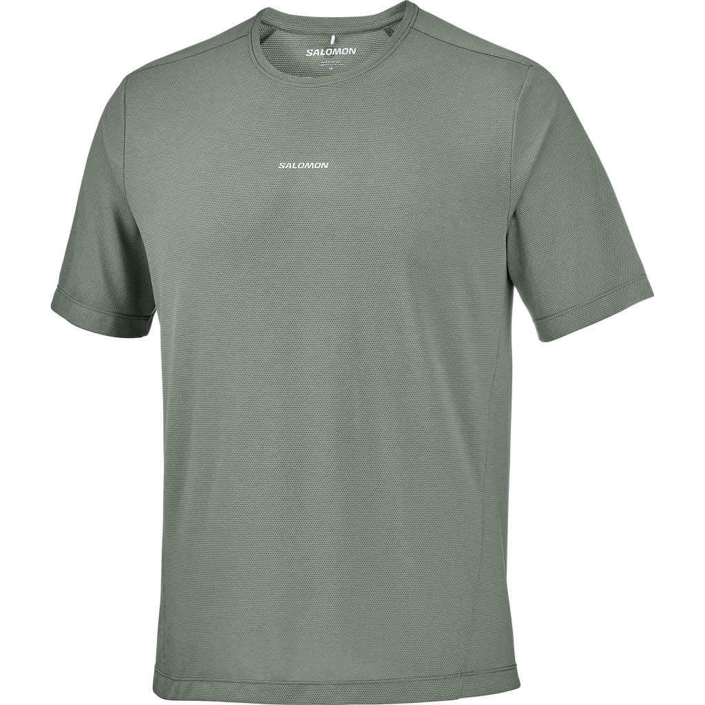 Mens Salomon SHKout CORE SS TEE Castor Gray T Shirt — view 2
