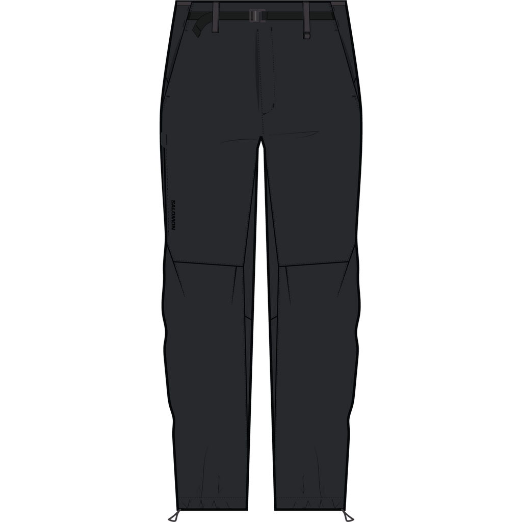 Mens Salomon WAYFARER PANTS 2.0 Deep Black Trouser — view 7