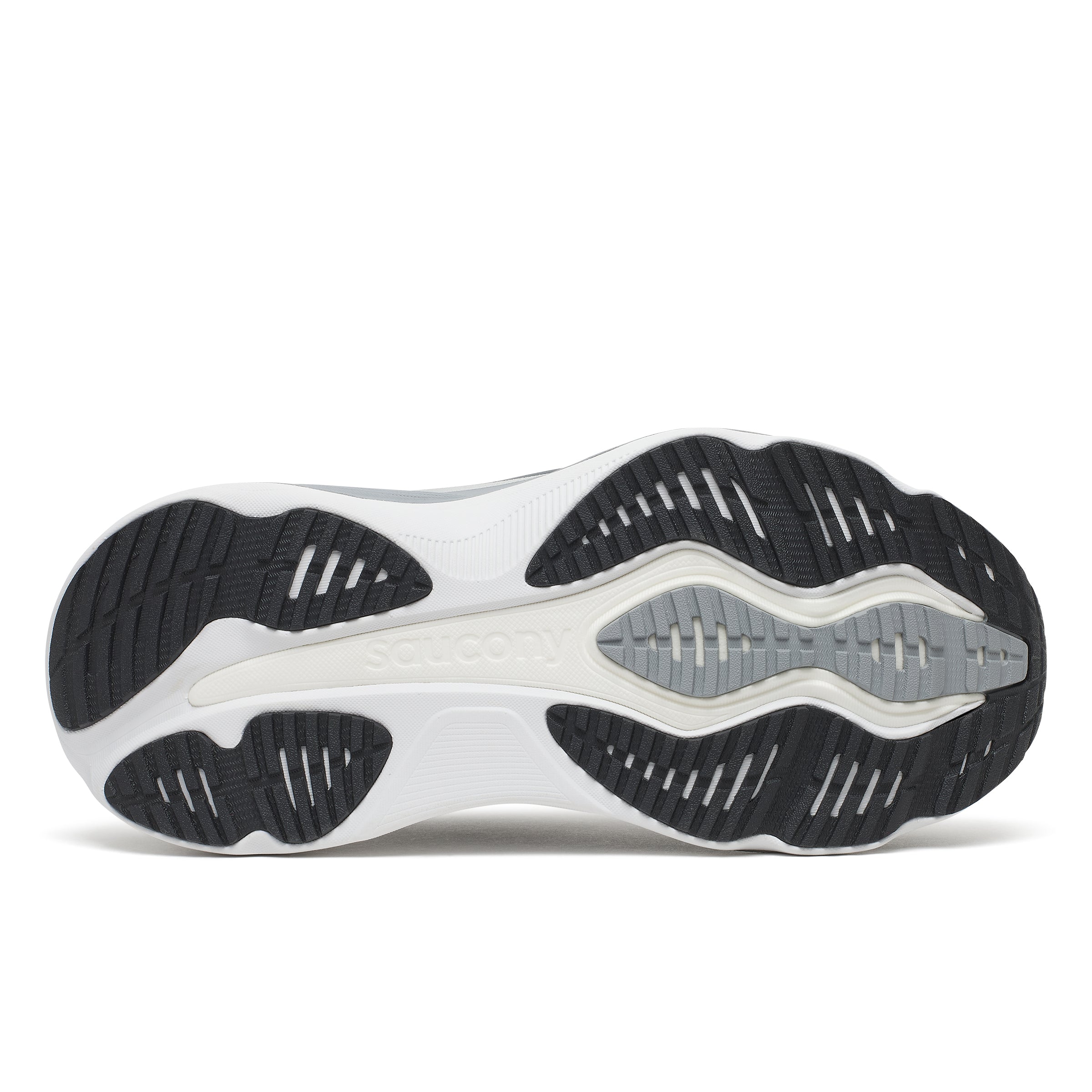 Mens Saucony Hurricane 26 Black/Silver Trainers — view 3