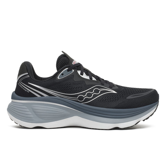 Mens Saucony Hurricane 26 Black/Silver Trainers