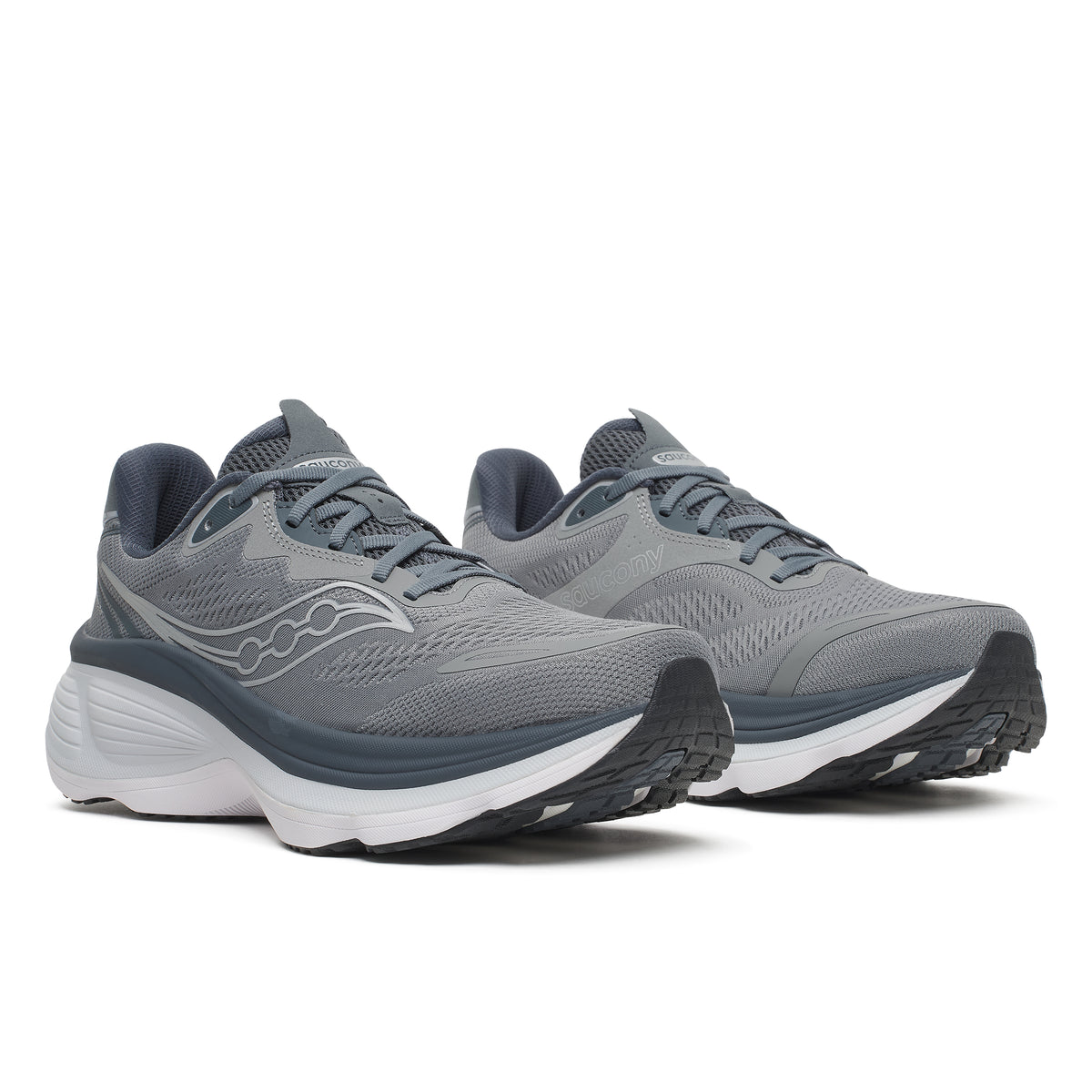 Mens Saucony Hurricane 26 Cinder/Gunmetal Trainers — view 2